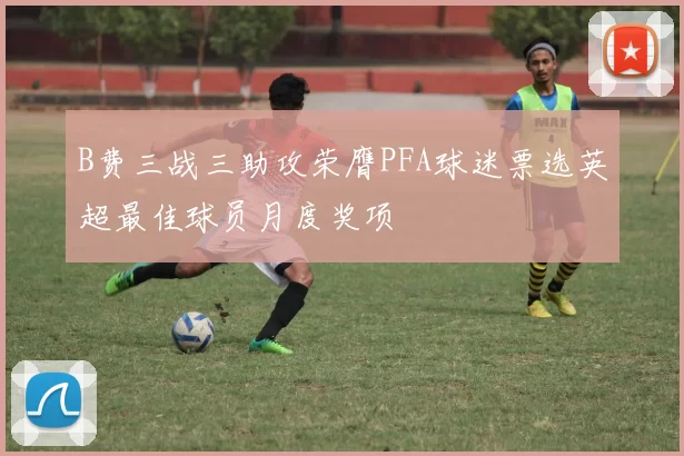 B费三战三助攻荣膺PFA球迷票选英超最佳球员月度奖项